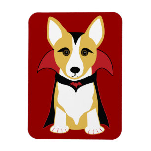 Corgi Vampire Refrigerator Magnet