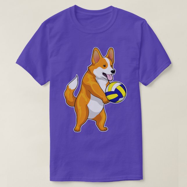 Corgi Volleyball T-Shirt (Design Front)