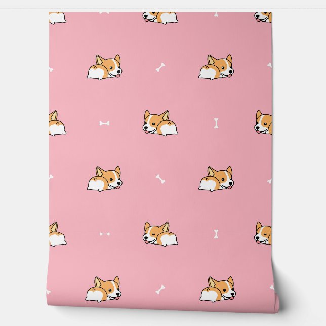 Corgi  wallpaper  (Unrolling)