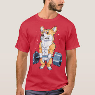 Corgi Weightlifting Funny Deadlift Men Fitness Gym T-Shirt