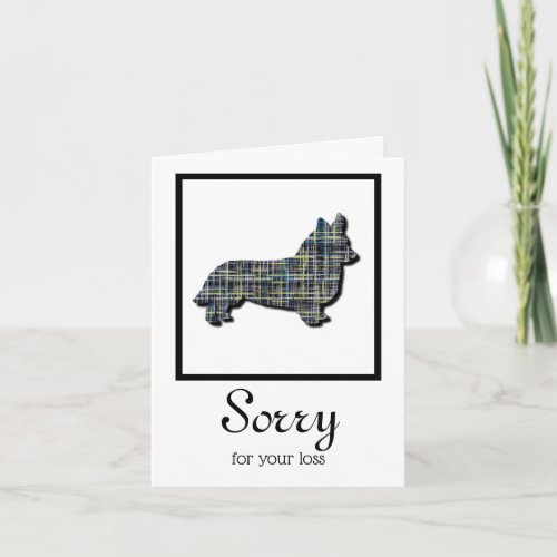 Corgi Welsh Pembrokeshire Dog Pet Sympathy Card