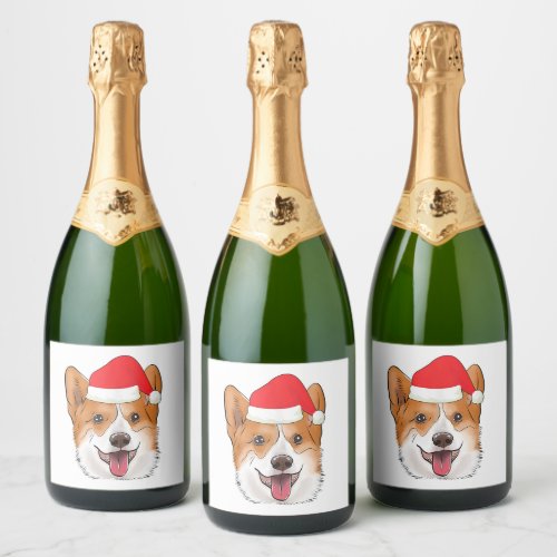 Corgi Wine Sticker Funny Novelty Gift 