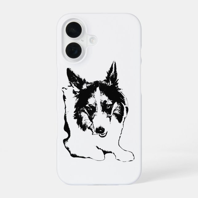 Corgi Wink for Fall Days Iphone Case (Back)