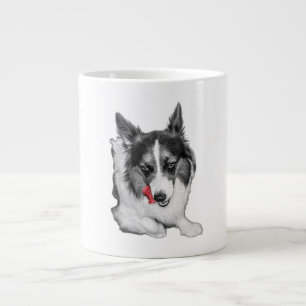 Corgi Wink in Red Giant Coffee Mug