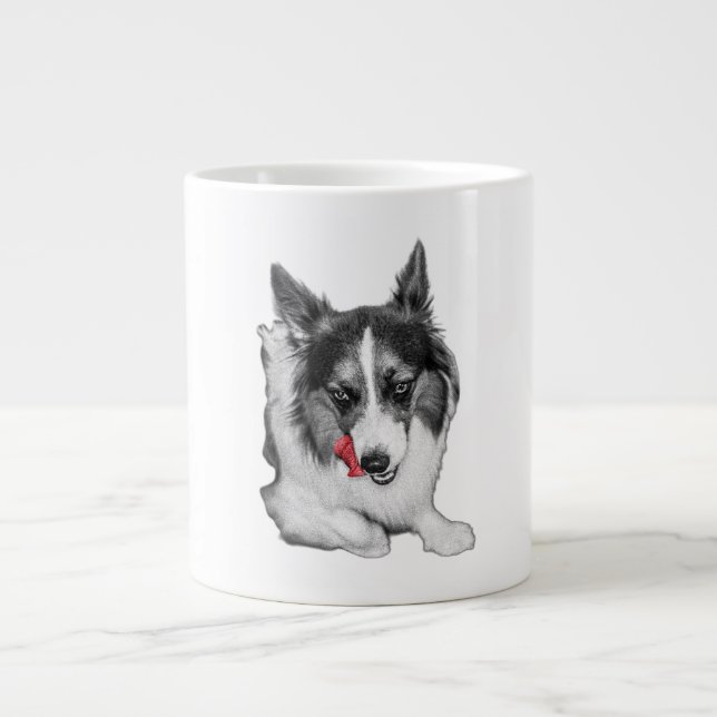 Corgi Wink in Red Giant Coffee Mug (Front)