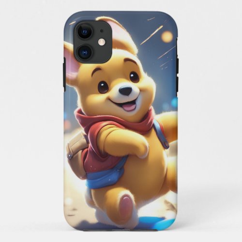 Corgi Winnie the Pooh V4 iPhone Case