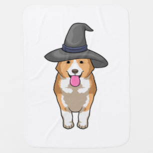 Corgi Witch Baby Blanket