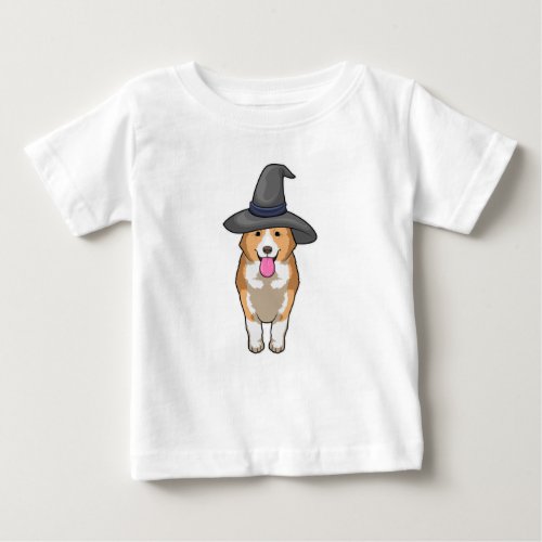 Corgi Witch Baby T_Shirt