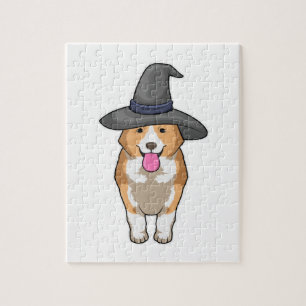 Corgi Witch Jigsaw Puzzle