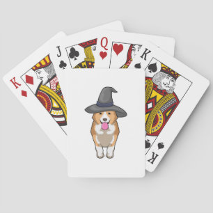 Corgi Witch Poker Cards
