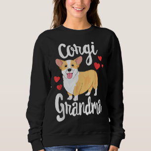 Corgi Women Girls Puppy Lover Dog Grandma Gift Sweatshirt