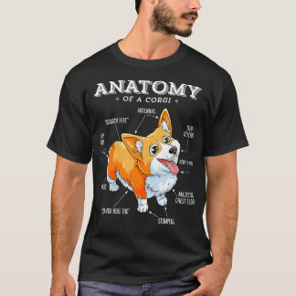 Corgi  Women Kids Men Anatomy of a Corgi Girls Boy T-Shirt