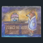 Corgi World - a Welsh corgi dog calendar<br><div class="desc">Corgi Magic calendar shows a picture a month of corgi dogs enjoying life. Like they do. They might be waiting for that first cup of coffee in the morning - oh, it can be sooooooooo slow! Or they might be burning sausages over a camp fire or dressing up as Batman...</div>