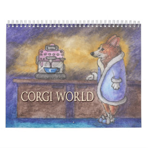 Corgi World - a Welsh corgi dog calendar