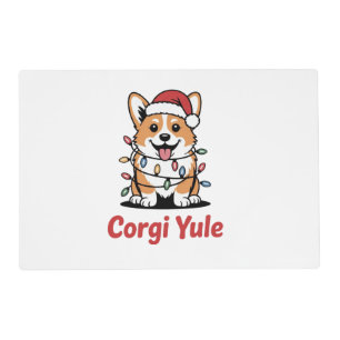 Corgi Yule Funny Christmas Kawaii Corgi Dog Lover Placemat