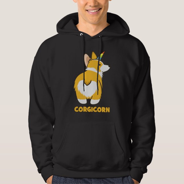Corgicorn Essential Hoodie (Front)
