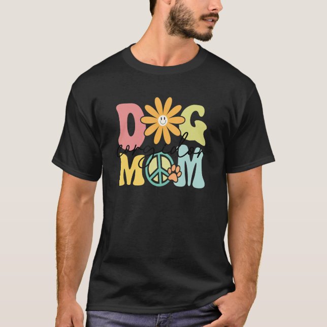 Corgidor Groovy Dog Mom Women Pet T-Shirt (Front)