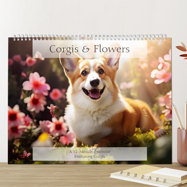 Corgis and Flowers Dog Lover Calendar (Creator Uploaded)
