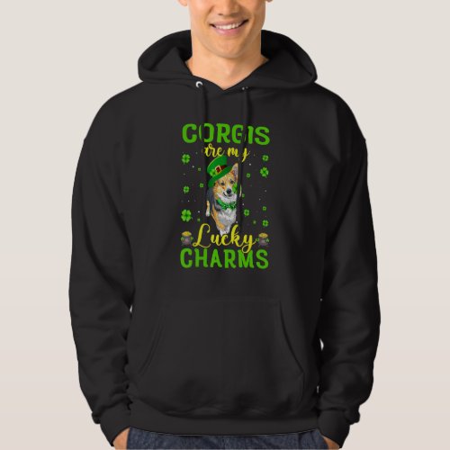 Corgis Are My Lucky Charms St Patricks Day For Men Hoodie