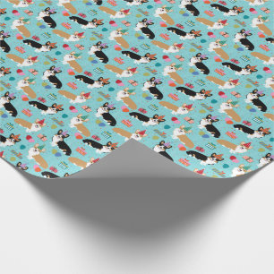 Corgis Dog Birthday Wrapping Paper
