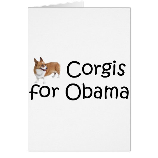 Corgis for Obama Cards (Front)