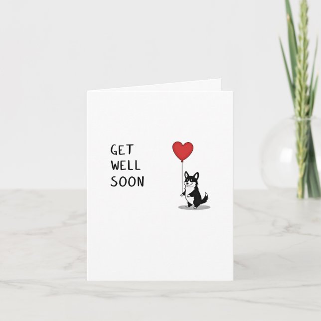Corgis Get Well Card (Front)