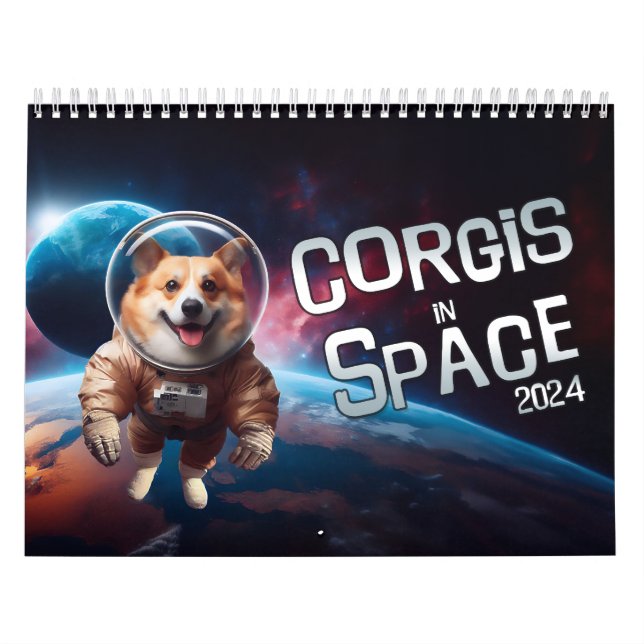 Corgis in Space Calendar (Cover)