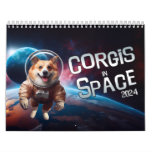 Corgis In Space Calendar at Zazzle