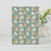 Corgis in the Mountains Forest Pattern (Standing Front)