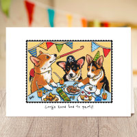 Corgis know how to Party! Birthday Dog Custom