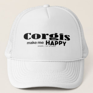 Corgis Make Me Happy Trucker Hat