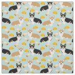 Corgis Tacos Fabric - cute corgi pattern