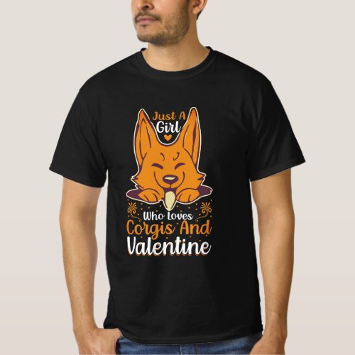 Corgis Valentine T_Shirts