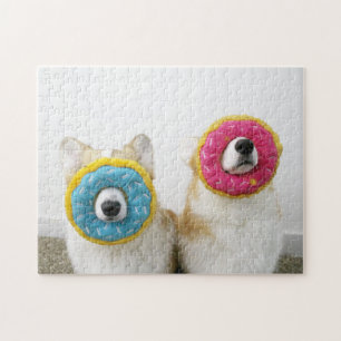 Corgnuts Corgi Donut Puzzle, 11" x 14", 252 pieces Jigsaw Puzzle