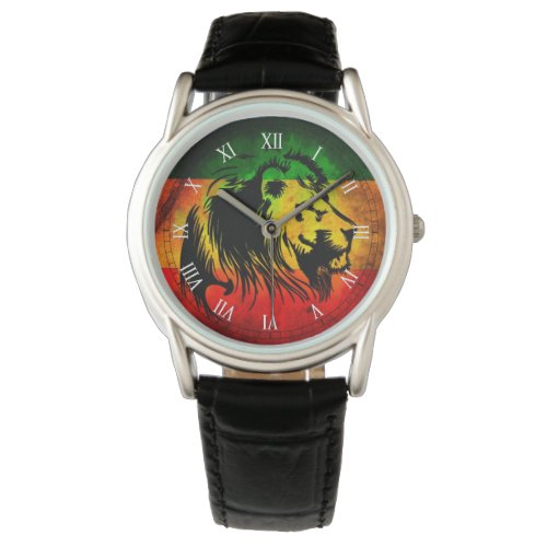 cori rasta reggae graffiti flag lion watch