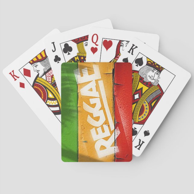 Cori Reith Rasta reggae graffiti Poker Cards (Back)