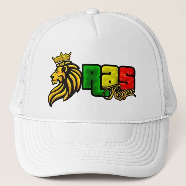 Cori Reith Rasta reggae lion Trucker Hat (Front)