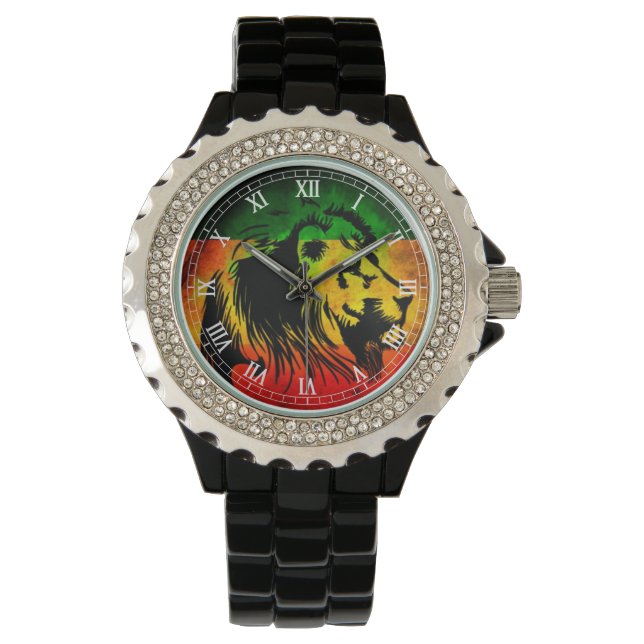 Cori Reith Rasta reggae lion Watch (Front)