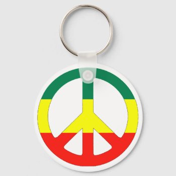 Cori Reith Rasta Reggae Peace Keychain by nonstopshop at Zazzle