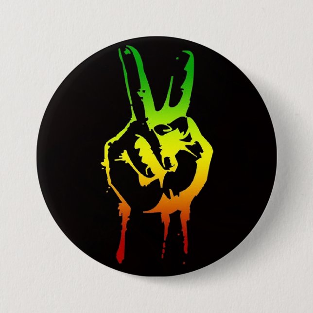 Cori Reith Rasta reggae peace Pinback Button (Front)