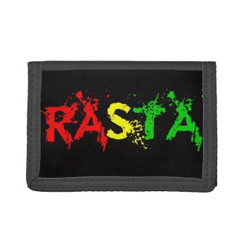 Cori Reith Rasta Reggae Peace Tri-fold Wallet by nonstopshop at Zazzle