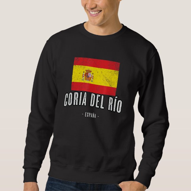 Coria Del Ro Spain Es Flag City Top - Bandera Ropa (Front)