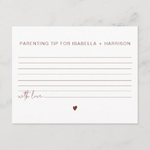 CORIANDER Bohemian Parenting Advice and Tips Card