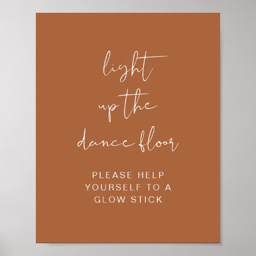 CORIANDER Boho Light Up The Dance Floor Glow Stick Poster