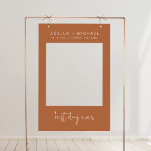 Coriander Boho Terracotta Wedding Photo Frame Prop Foam Board