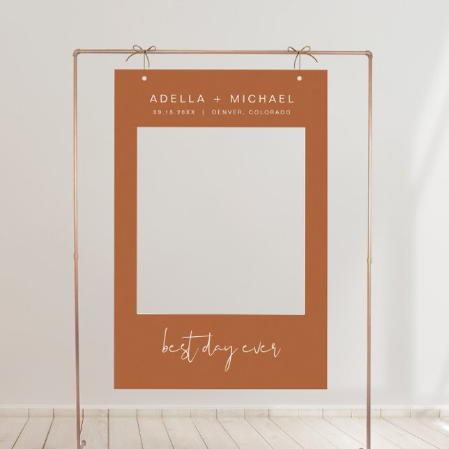 Coriander Boho Terracotta Wedding Photo Frame Prop Foam Board (Creator Uploaded)