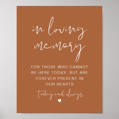 CORIANDER Terracotta In Loving Memory Sign