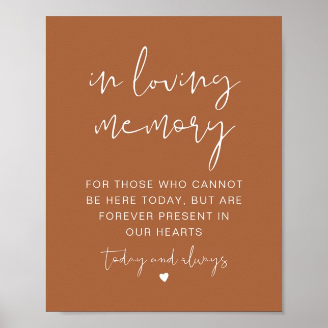 CORIANDER Terracotta In Loving Memory Sign (Front)
