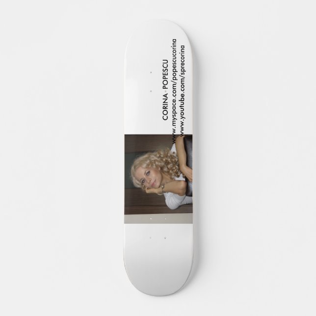 Corina Popescu Scateboard Skateboard Deck (Front)
