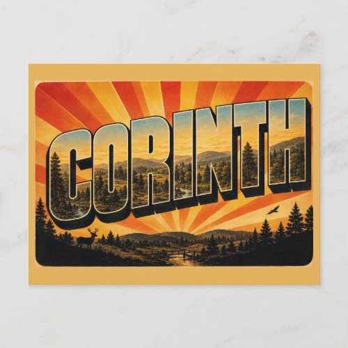 Corinth Mississippi Rolling Hills Forests Creeks Postcard